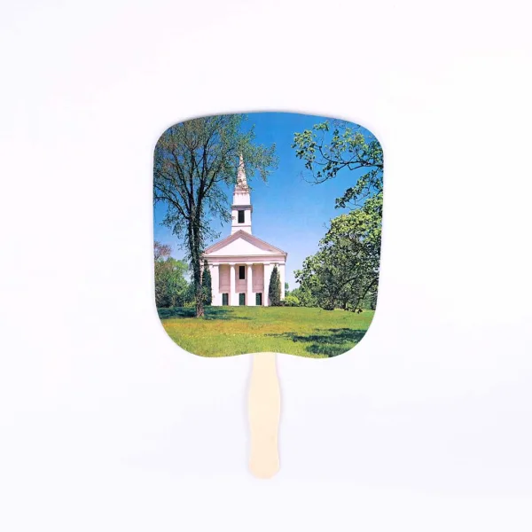 Hand Fan - Chapel On Hill - Pk50 | Swanson Christian Products