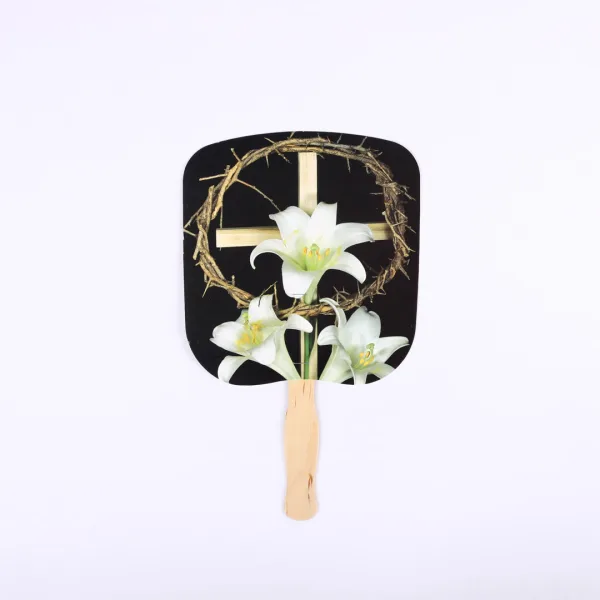 Hand Fan Easter Holiday Black- Swanson Christian Products