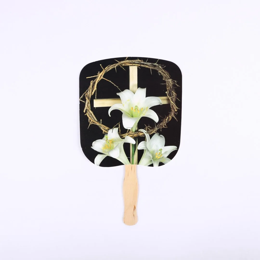 Hand Fan Easter Holiday Black- Swanson Christian Products
