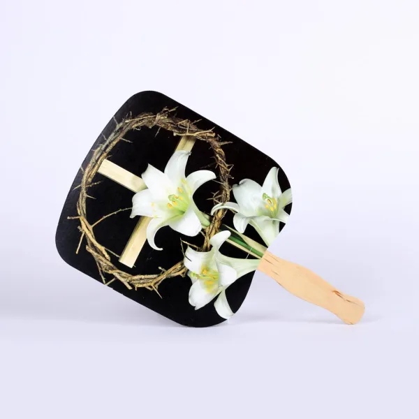 Hand Fan Easter Holiday Black- Swanson Christian Products