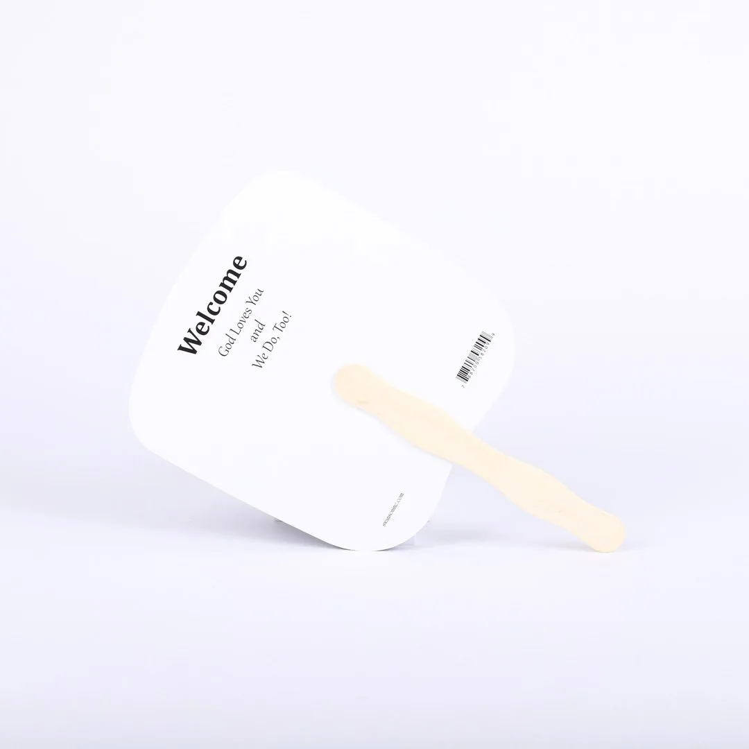 Hand Fan John 3:16 Black- Swanson Christian Products