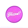 Foldable hand fan- Blessed -Purple- Swanson christian product