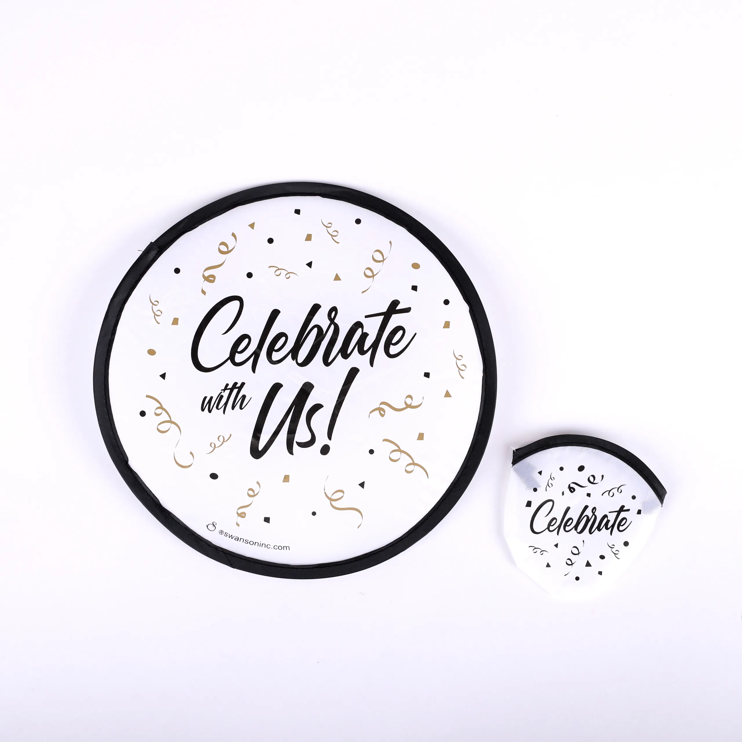 Foldable hand fan: Celebrate with Us- Swanson christian product