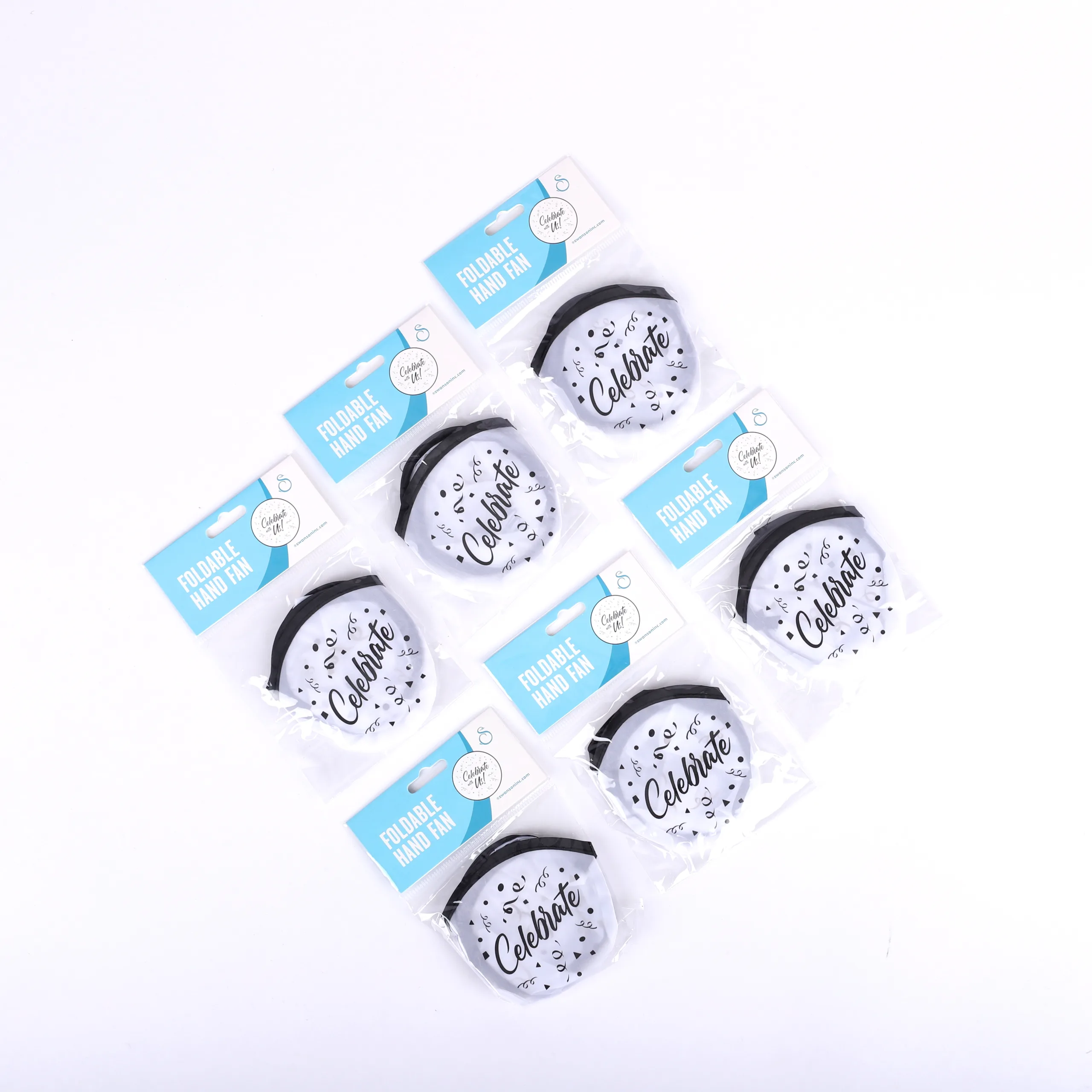 Foldable hand fan: Celebrate with Us- Swanson christian product