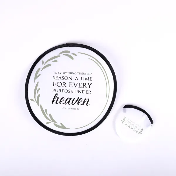 Foldable hand fan: To Everything There Is A Season- Swanson christian product