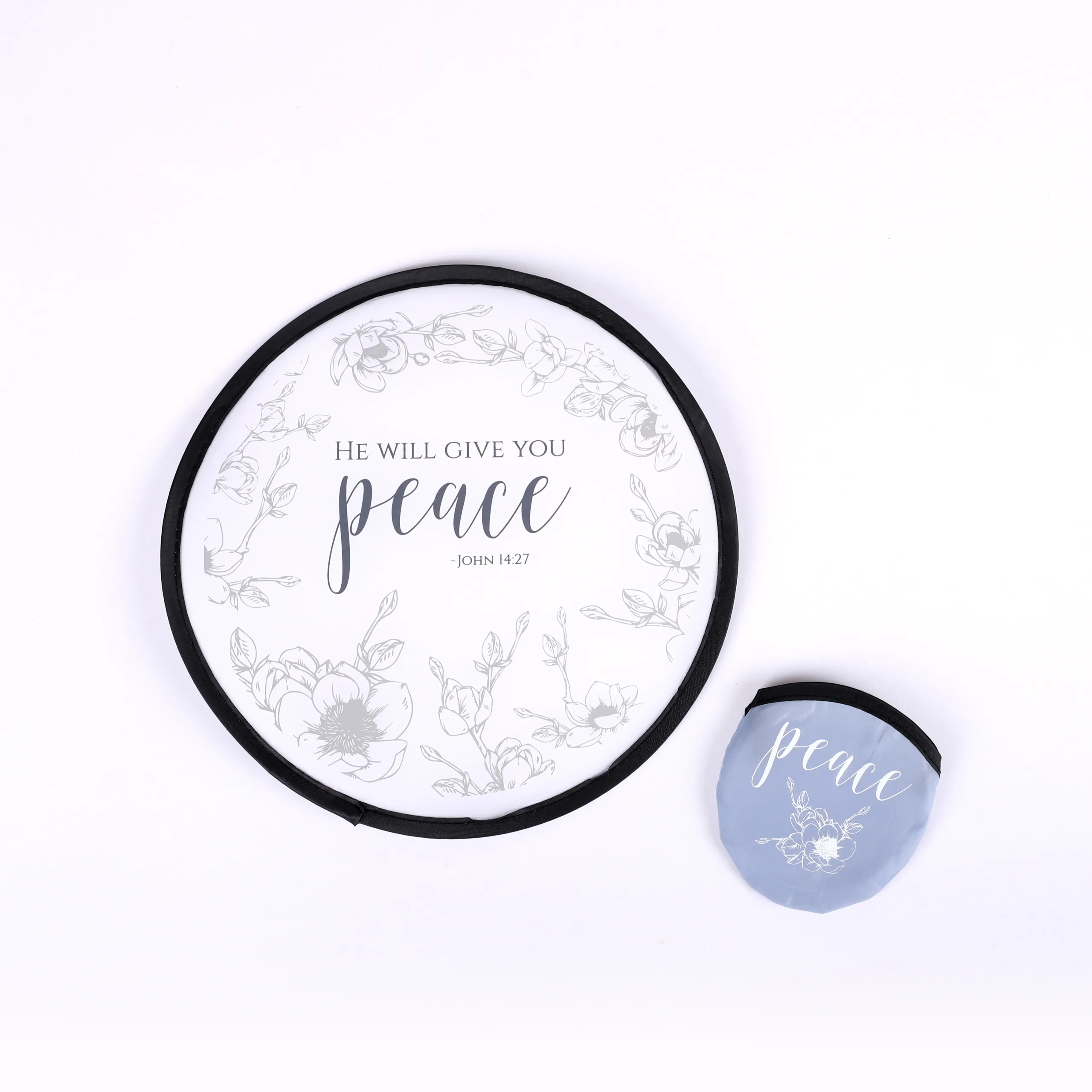 Foldable hand fan: Peace- Swanson christian product