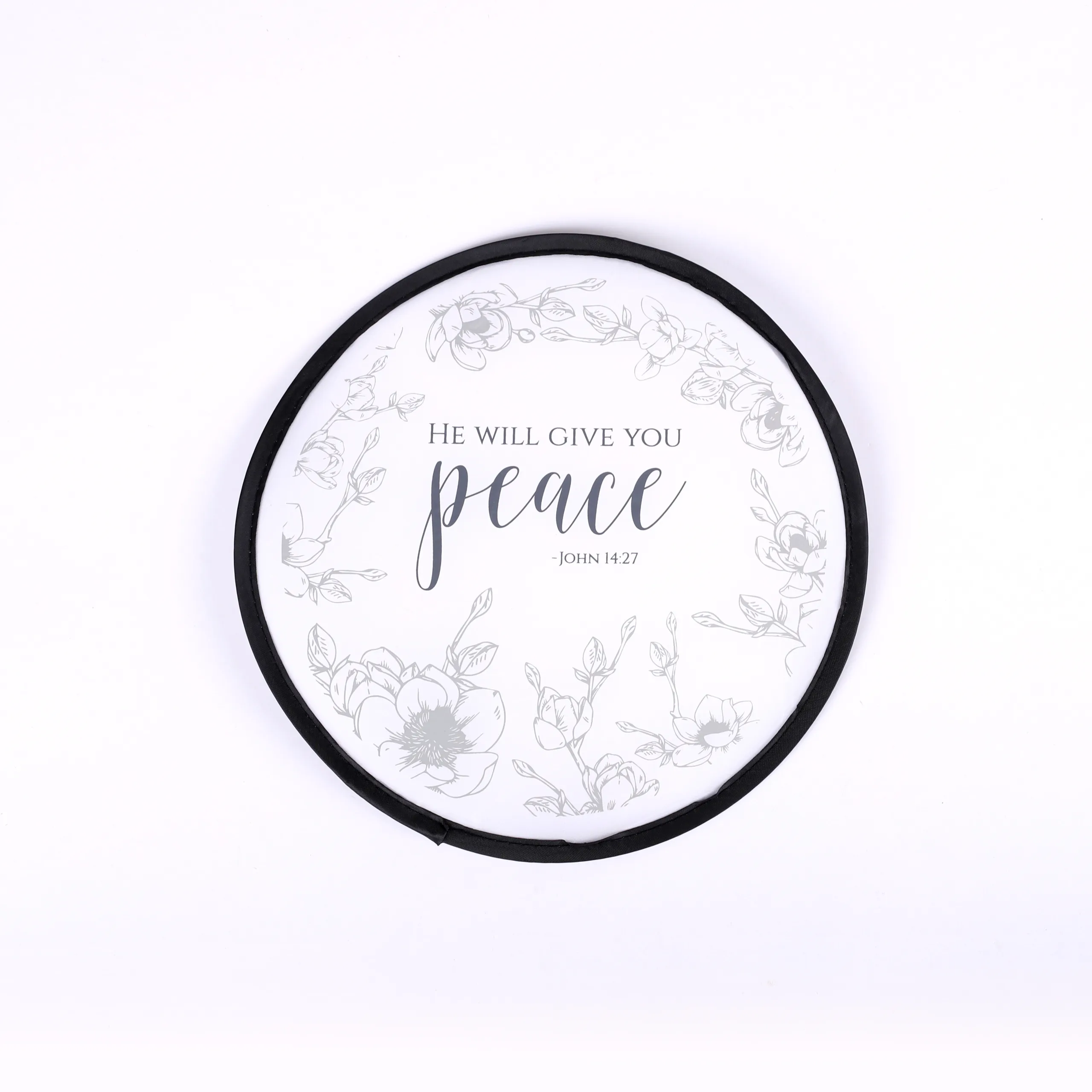 Foldable hand fan: Peace- Swanson christian product