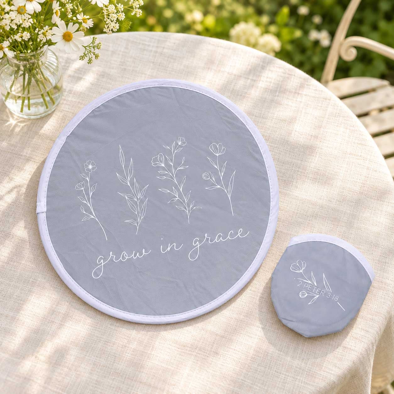 Grow in Grace Foldable Hand Fan - 2 Peter 3:18 - Pack of 6 - Image 2