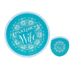 Pastor’s Wife Foldable Hand Fan – with Carrying Pouch – Pack of 6