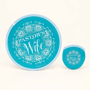 Pastor’s Wife Foldable Hand Fan – with Carrying Pouch – Pack of 6