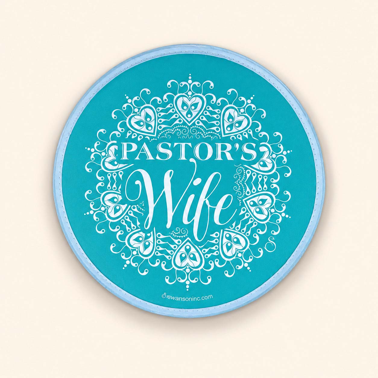 Pastor's Wife Foldable Hand Fan - with Carrying Pouch - Pack of 6 - Image 3