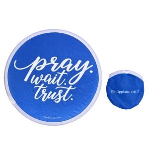 Pray Wait Trust Foldable Hand Fan – Philippians 4:6-7 – Pack of 6