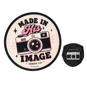 Made in His Image Foldable Hand Fan – Genesis 1:27 – Pack of 6