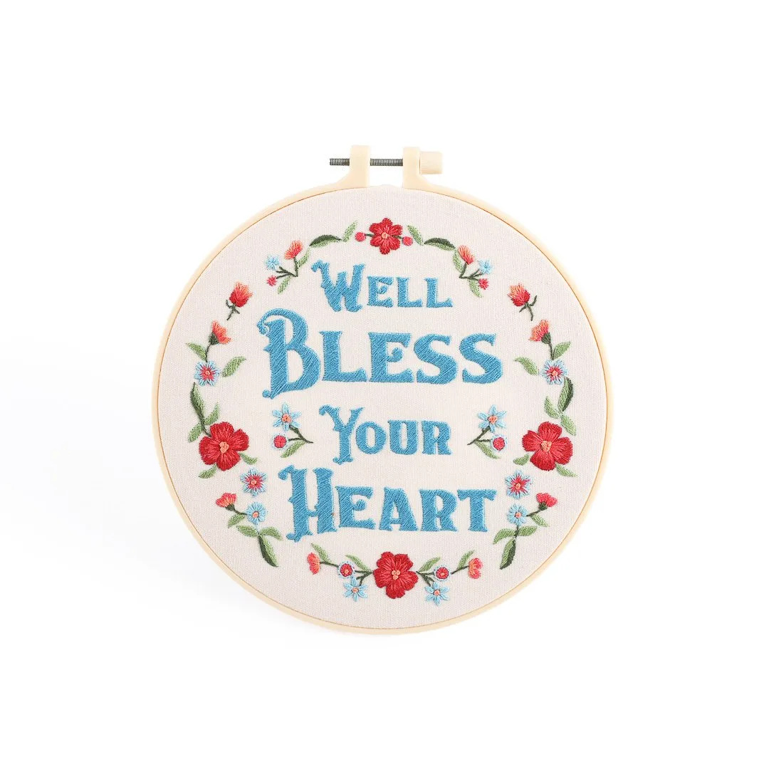 Embroidery Kit - Bless Your Heart