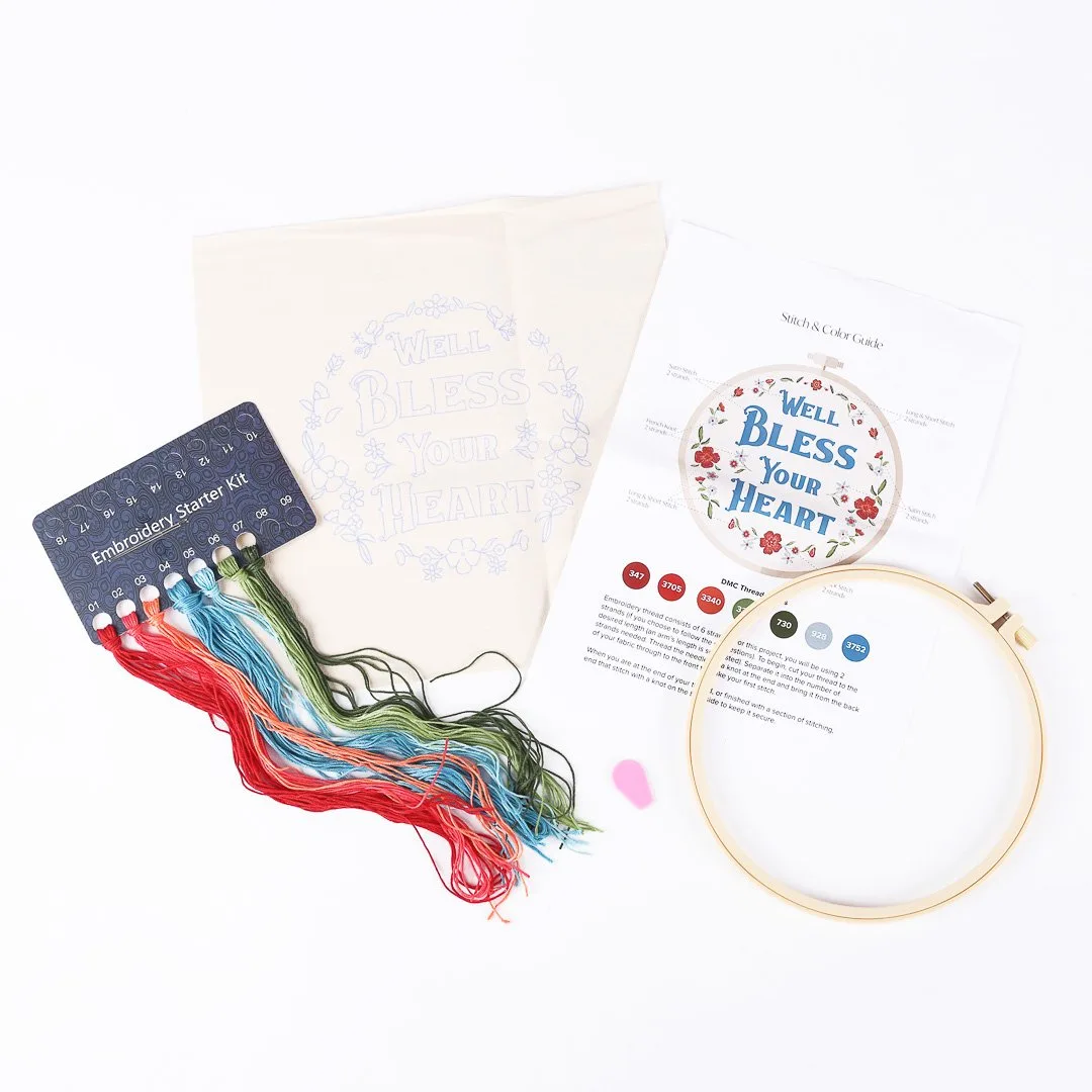 Embroidery Kit - Bless Your Heart - Image 3