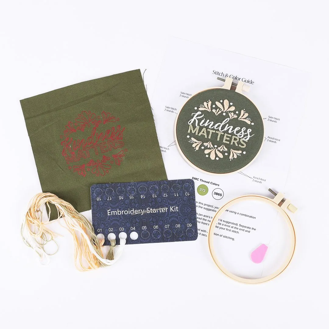 Embroidery Kit - Kindness Matters - Image 3