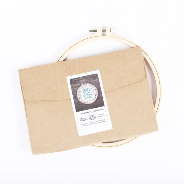 Embroidery Kit- Faith Makes All Things Possible- Swanson Christian Product