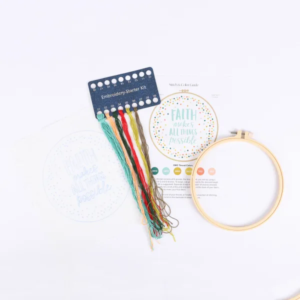 Embroidery Kit- Faith Makes All Things Possible- Swanson Christian Product