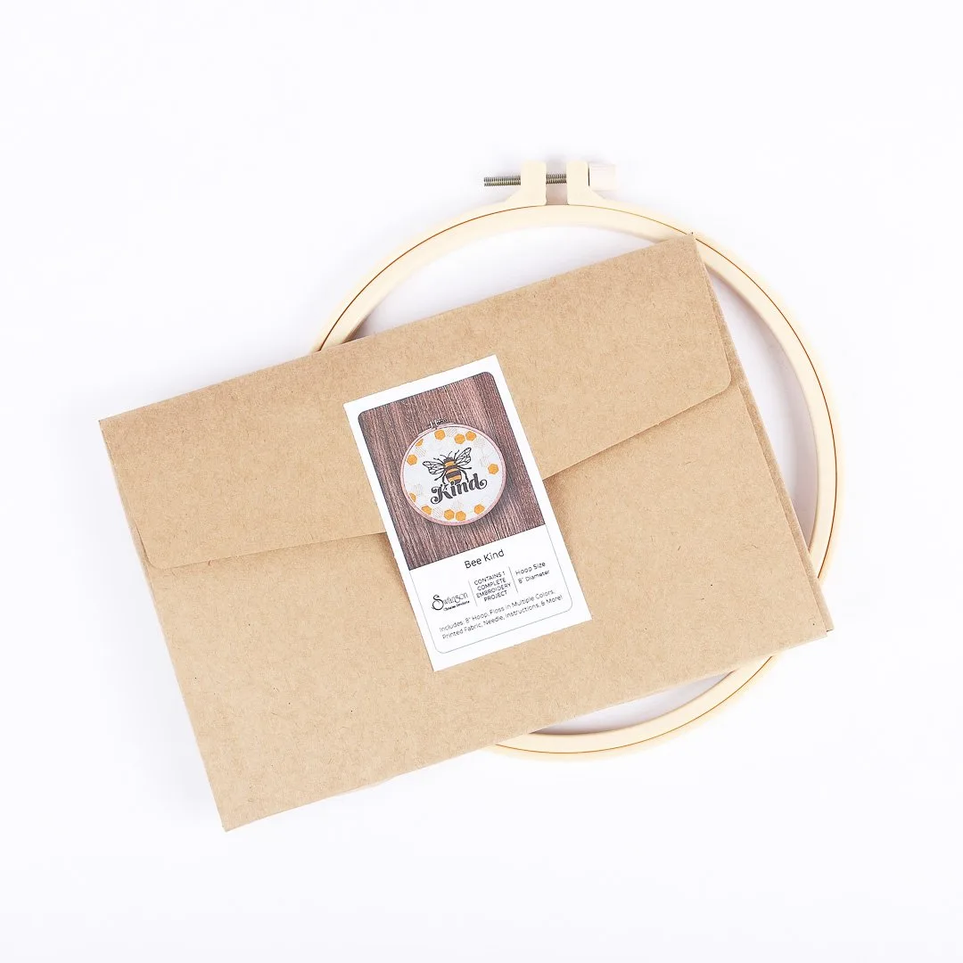 Embroidery Kit- Bee Kind- Swanson Christian Product