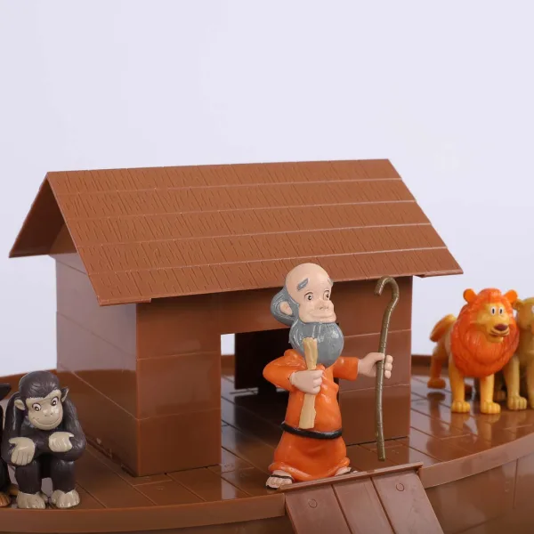 Playset toy of Noah's Ark with the animal