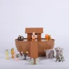 Playset toy of Noah's Ark with the animal