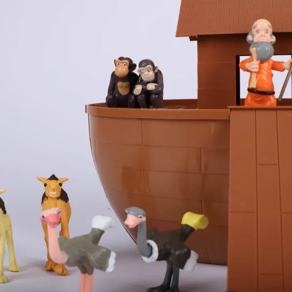 Playset toy of Noah's Ark with the animal