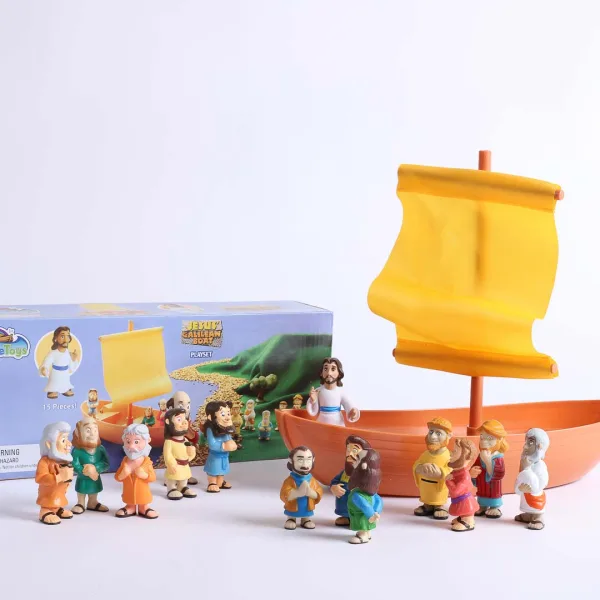 Playset - Galilean Boat With Apostles | Swanson Christian Products