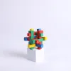 3d Stumbling Block Wooden Puzzle Block- Colorful- Swanson Christian Products