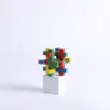 3d Stumbling Block Wooden Puzzle Block- Colorful- Swanson Christian Products