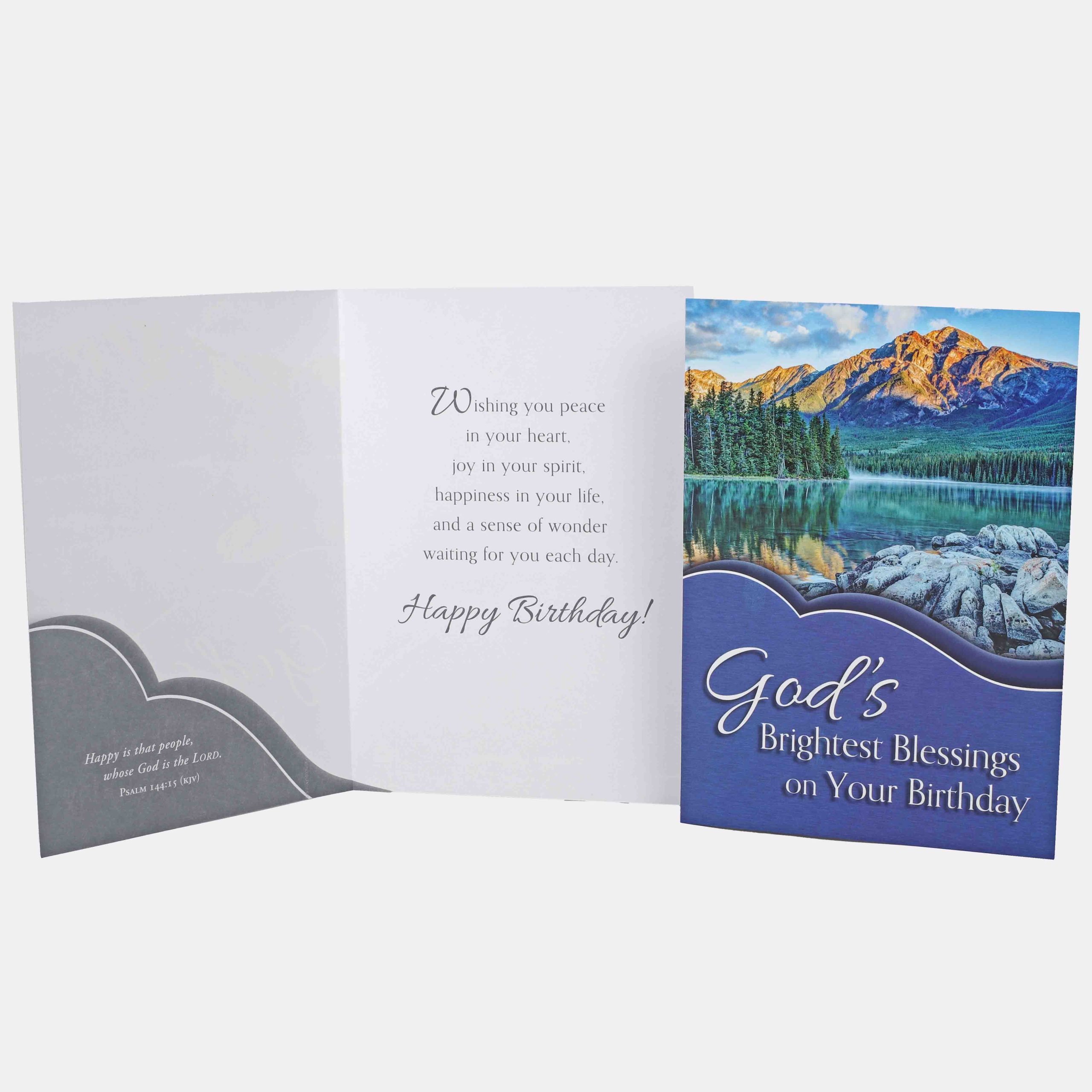 Birthday Cards - Brightest Blessings Boxed Set 12Ct KJV - Image 4