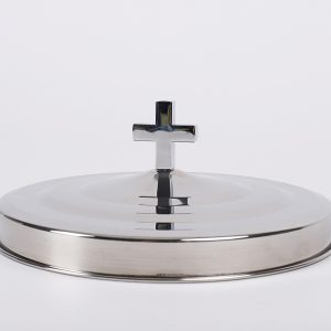 Communion Bread Plate Cover – Silver