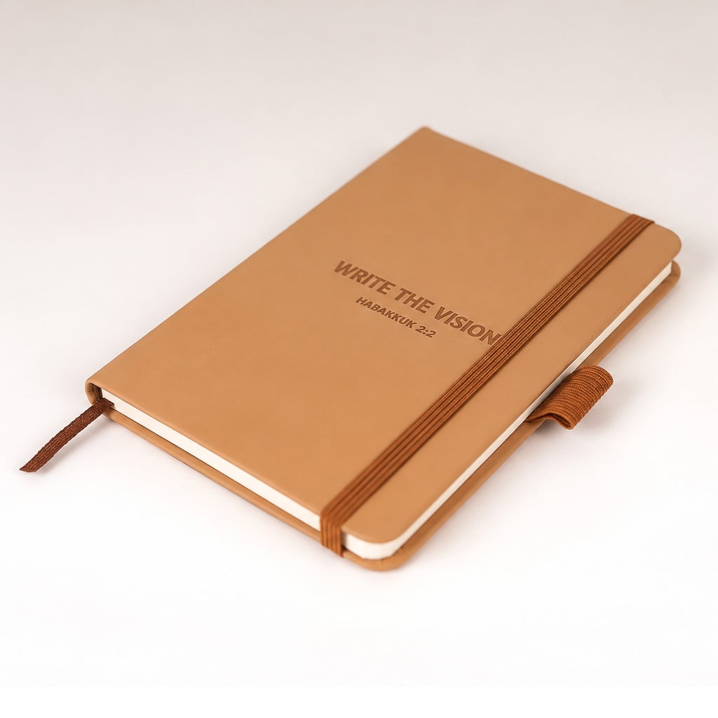 Write the Vision Pocket Journal - Brown - Habakkuk 2:2 - Pack of 3 - Image 4
