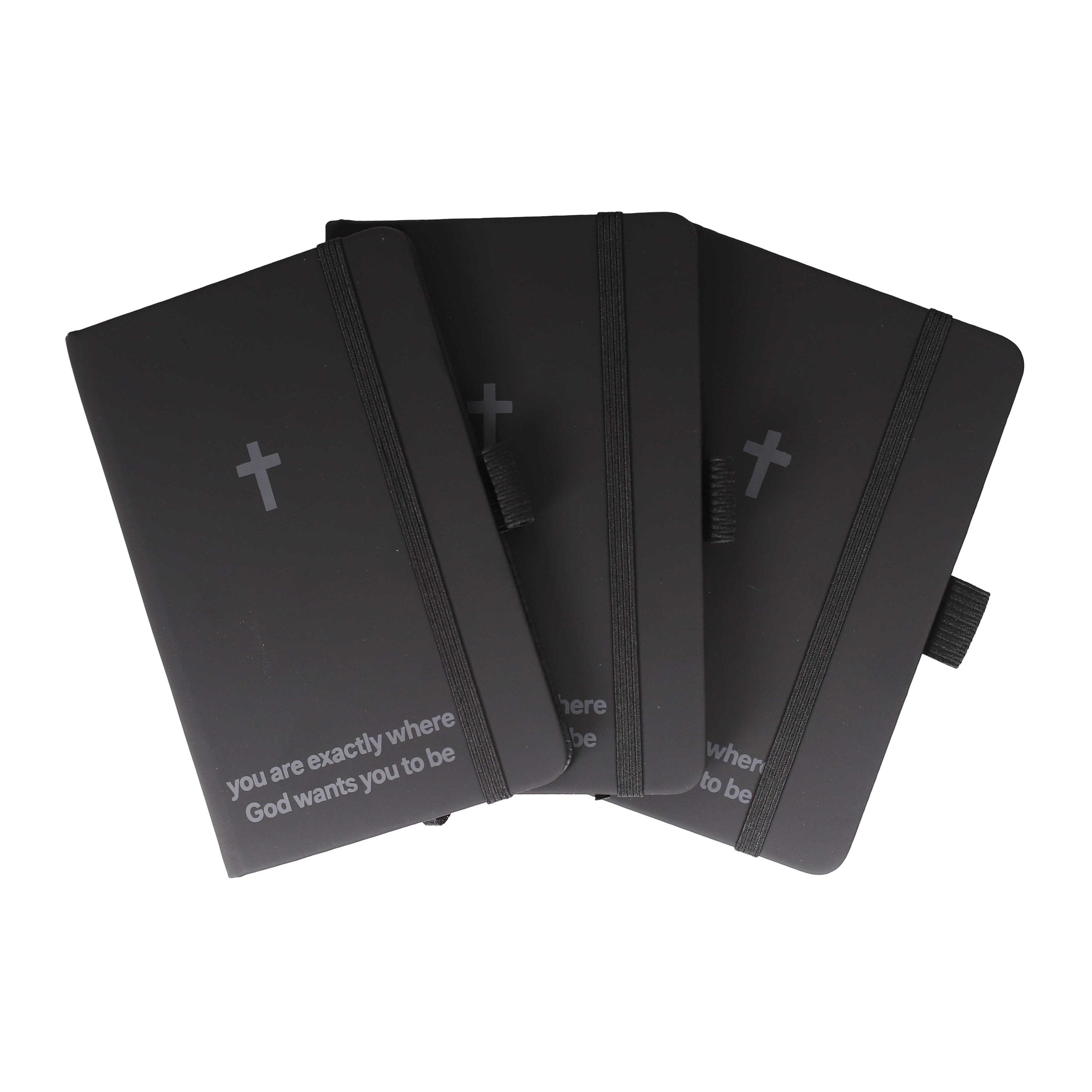 Trust His Timing Pocket Journal - Black - Pack of 3 - Image 3