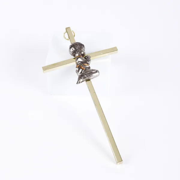 Wall Cross Praying Baby gold- Swanson Christian Products