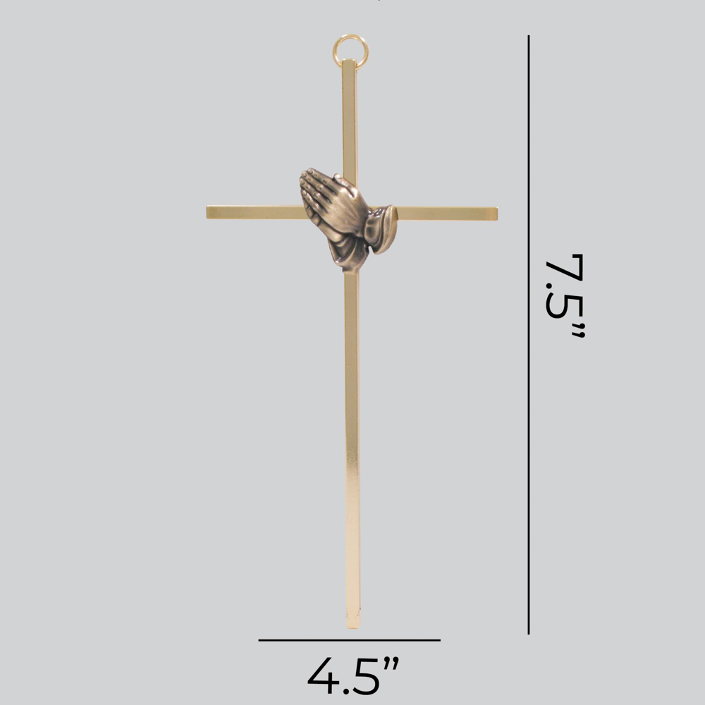 8 Inch Wall Cross "Praying Hands " - Image 4