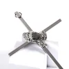 Wall Cross Praying hands silver- Swanson Christian Products