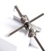 Wall Cross Praying hands silver- Swanson Christian Products