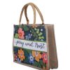 Woven Canvas Tote - Pray Wait Trust | Swanson Christian Products