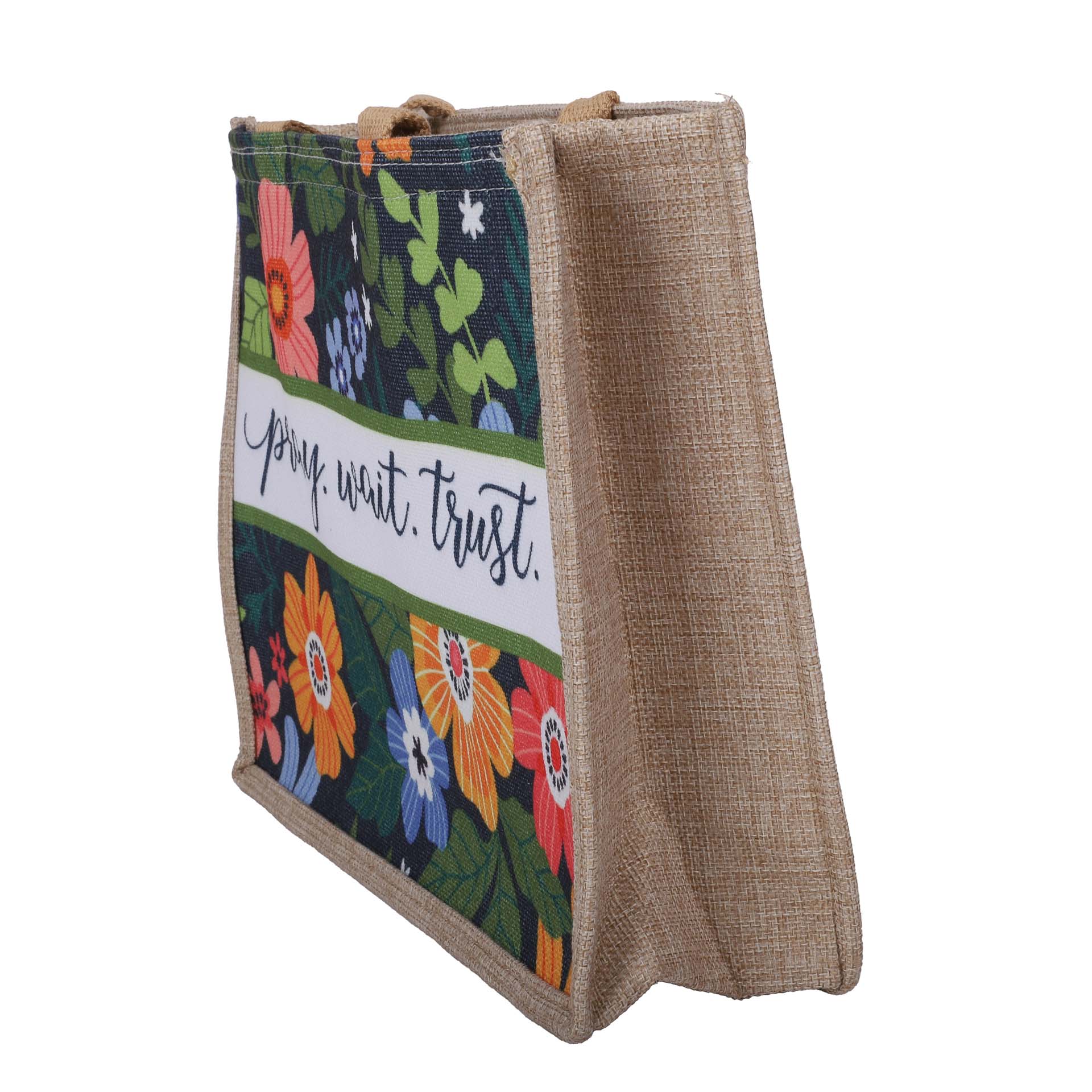 Woven Canvas Tote - Pray Wait Trust | Swanson Christian Products