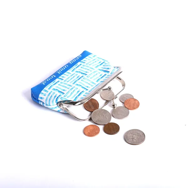 Coin Purse - Pray Wait Trust Blue | Swanson Christian Products