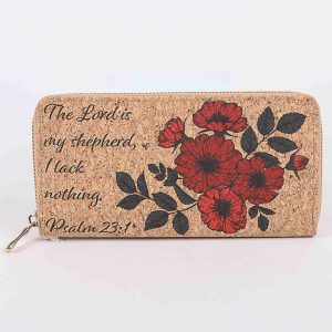 Women’s Wallet – Cork – Psalm 23:1