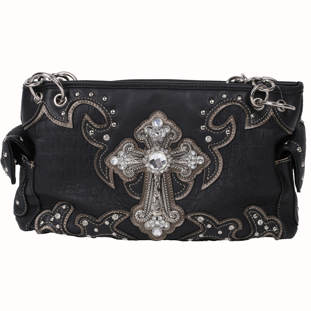 Fashion Purse - Cross - Black - Image 2
