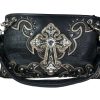 Fashion Conceal carry Purse Cross Black/Pewter- Swanson Christian Products