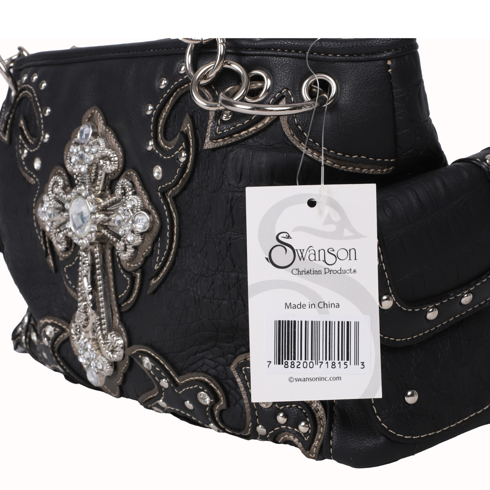 Fashion Purse - Cross - Black - Image 6
