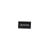 Badge Engraved Deacon Black Magnet- Swanson Christian Products