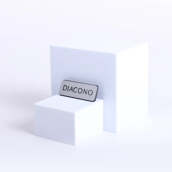 Badge Engraved - Spanish Contemporary Diacono/Deacon - Silver | Swanson Christian Products