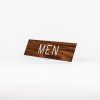 Engraved Sign Men Adhesive Back Walnut- Swanson Christian Products