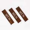 Engraved Sign Men Adhesive Back Walnut- Swanson Christian Products