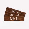 Engraved Sign Men Adhesive Back Walnut- Swanson Christian Products