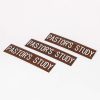 Engraved Sign Pastor's Study Adhesive Back Walnut- Swanson Christian Products